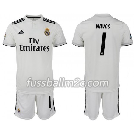 Fußballtrikots Real Madrid NAVAS 1 Kinder Heim Trikotsatz 2018-2019 Fußballtrikots Real Madrid NAVAS 1 Kinder Heim Trikotsatz 2018-2019